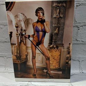 Baci lingerie purple lace v‎ teddy